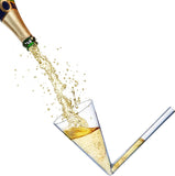 Champagne Shooter - Chug Flutes Guzzler Glasses Unique Gifts, Reusable Acrylic 4pk