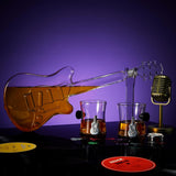 Electric Guitar Whiskey & Wine Decanter with 2 Pick