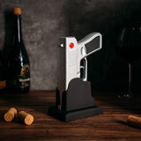 Electric Gun Wine Corkscrew Bottle Opener (Silver)