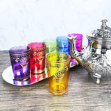 Moroccan Glasses Artisan Hand-Made, 170 ml (6 Colors)