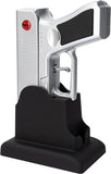 Electric Gun Wine Corkscrew Bottle Opener (Silver)