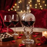 Love Crystal Decanter, For Wine & Whiskey The Wine Savant - 12" Tall