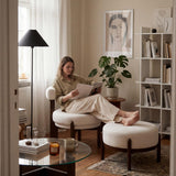 Dawson Modern Geometric Accent Chair & Ottoman Set