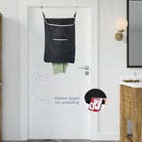 Door Hanging Laundry Bag - Black - L