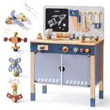 ROBUD Wooden Toy Workbench - Misty Blue
