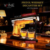 Gifts for Men Dad, 9 Oz Whiskey Gun Decanter Set