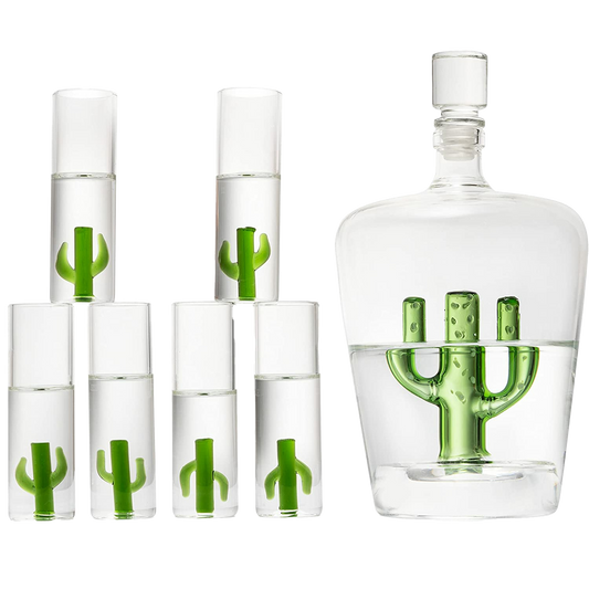 Tequila Decanter Set with Cactus Decanter (Cactus)