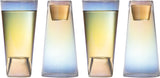 Shot in the Pint Glass, Take a Shot Funny Beer Glass/Mug 4-Set 7"H