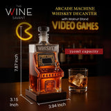 Arcade Machine Whiskey Decanter | Crystal Liquor Dispenser