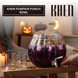 Glass Pumpkin Drink Dispenser 2 Gallon