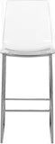 Lumen Contemporary Counter Stool - Chic Metal Frame with Acrylic Seat for Stylish Breakfast Bar Use