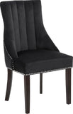 Oxford Velvet Dining Chair Set - Luxurious Curved Back, Deep Tufting & Chrome Nailheads for Elegance