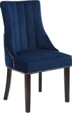 Oxford Velvet Dining Chair Set - Luxurious Curved Back, Deep Tufting & Chrome Nailheads for Elegance