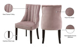 Oxford Velvet Dining Chair Set - Luxurious Curved Back, Deep Tufting & Chrome Nailheads for Elegance