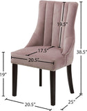 Oxford Velvet Dining Chair Set - Luxurious Curved Back, Deep Tufting & Chrome Nailheads for Elegance