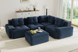 CORDELIA 116" 4-Seater Sectional with 1 Ottoman