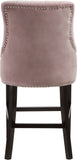 Oxford Velvet Contemporary Stool Set - Elegant Black Upholstered Design for Stylish Seating