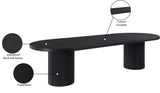 Belinda Mid-Century Modern Solid Wood Dining Table with Unique Fluted Bases and Adjustable Leaves