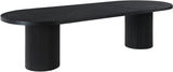 Belinda Mid-Century Modern Solid Wood Dining Table with Unique Fluted Bases and Adjustable Leaves