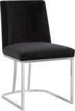 Heidi Velvet Contemporary Dining Chair Set - Glamorous Design with Plush Comfort for Stylish Dining
