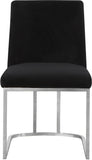 Heidi Velvet Contemporary Dining Chair Set - Glamorous Design with Plush Comfort for Stylish Dining