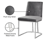 Heidi Velvet Contemporary Dining Chair Set - Glamorous Design with Plush Comfort for Stylish Dining