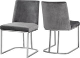 Heidi Velvet Contemporary Dining Chair Set - Glamorous Design with Plush Comfort for Stylish Dining