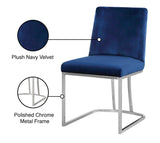 Heidi Velvet Contemporary Dining Chair Set - Glamorous Design with Plush Comfort for Stylish Dining