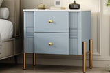 HERIN Modern Nightstand with 2 Storage Drawer