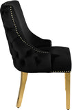Tuft Luxurious Contemporary Dining Chair Set - Stunning Design with Gold Accents for Your Home