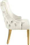 Tuft Luxurious Contemporary Dining Chair Set - Stunning Design with Gold Accents for Your Home