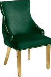 Tuft Luxurious Contemporary Dining Chair Set - Stunning Design with Gold Accents for Your Home