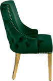 Tuft Luxurious Contemporary Dining Chair Set - Stunning Design with Gold Accents for Your Home