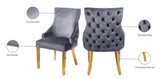 Tuft Luxurious Contemporary Dining Chair Set - Stunning Design with Gold Accents for Your Home