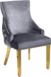 Tuft Luxurious Contemporary Dining Chair Set - Stunning Design with Gold Accents for Your Home