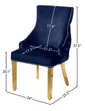 Tuft Luxurious Contemporary Dining Chair Set - Stunning Design with Gold Accents for Your Home