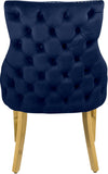 Tuft Luxurious Contemporary Dining Chair Set - Stunning Design with Gold Accents for Your Home
