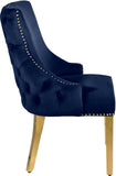 Tuft Luxurious Contemporary Dining Chair Set - Stunning Design with Gold Accents for Your Home