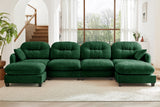 MOLLY 140" 4 Seater Sofa with 2 Ottomans