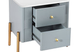 HERIN Modern Nightstand with 2 Storage Drawer