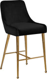 Owen Contemporary Stool Set – Elegant Design with Polished Gold Legs and Matching Handle for Comfort