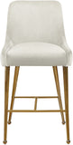 Owen Contemporary Stool Set – Elegant Design with Polished Gold Legs and Matching Handle for Comfort
