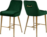Owen Contemporary Stool Set – Elegant Design with Polished Gold Legs and Matching Handle for Comfort