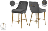 Owen Contemporary Stool Set – Elegant Design with Polished Gold Legs and Matching Handle for Comfort