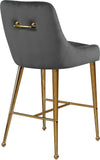 Owen Contemporary Stool Set – Elegant Design with Polished Gold Legs and Matching Handle for Comfort