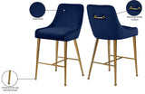 Owen Contemporary Stool Set – Elegant Design with Polished Gold Legs and Matching Handle for Comfort