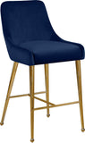 Owen Contemporary Stool Set – Elegant Design with Polished Gold Legs and Matching Handle for Comfort