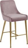 Owen Contemporary Stool Set – Elegant Design with Polished Gold Legs and Matching Handle for Comfort