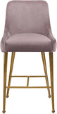 Owen Contemporary Stool Set – Elegant Design with Polished Gold Legs and Matching Handle for Comfort