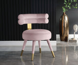 Fitzroy Velvet Dining Chair Set - Luxurious Contemporary Design with Gold-Capped Legs for Elegance